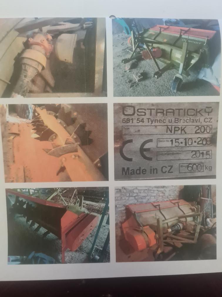 PRACOVNÍ STROJ – PŘEKOPÁVAČ KOMPOSTŮ OSTRATICKÝ, TYP: NPK 200